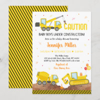 Baby im Bau Twin Boy Truck Baby Dusche