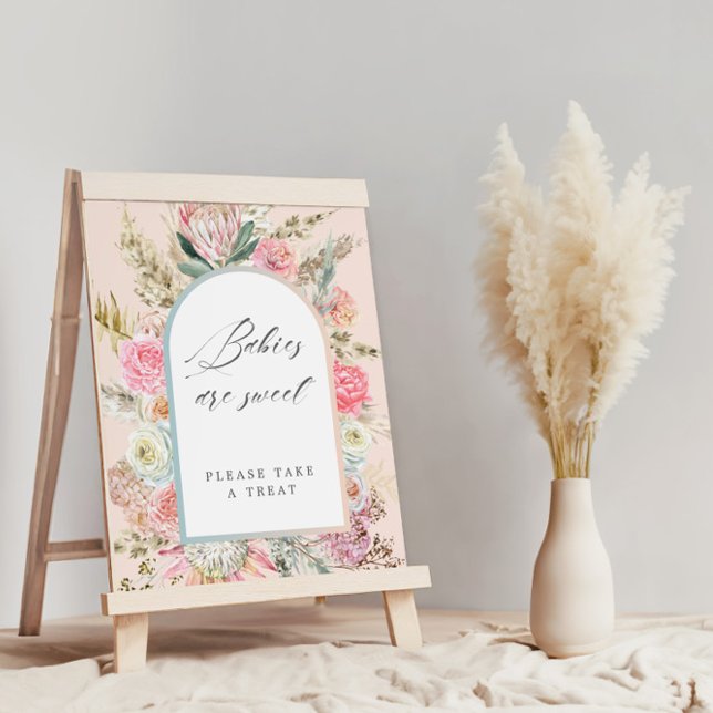 Baby im Blut Bohemisches Blumenbaby ist ein süßes  Poster (Von Creator hochgeladen)