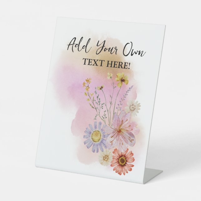 Baby im Blut Fügen Sie Ihren eigenen Text hinzu Sockelschild (Vorderseite)