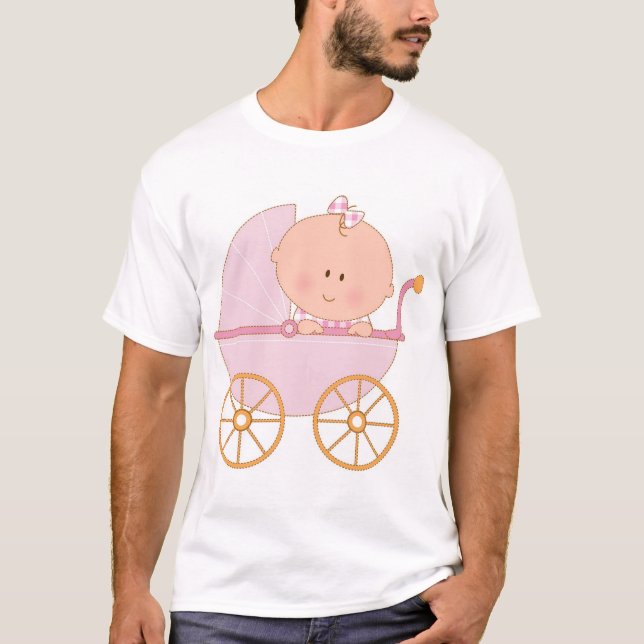 Baby im Wagen T-Shirt (Vorderseite)