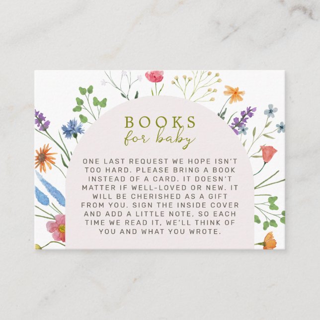 Baby in Blogs Bücher für Babyverpackungskarte Begleitkarte (Vorderseite)