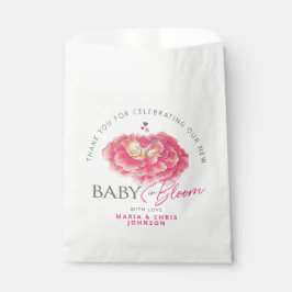 Baby in Bloimsy Aquarelldusche Geschenktütchen