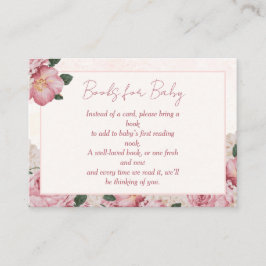 Baby in Bloom Baby Dusche Buchungsanfrage Begleitkarte