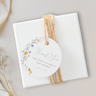 Baby in Bloom Baby Dusche Danke Geschenkanhänger