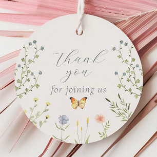Baby in Bloom Baby Dusche Danke Tags Geschenkanhänger