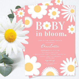 Baby in Bloom Baby Dusche Einladung