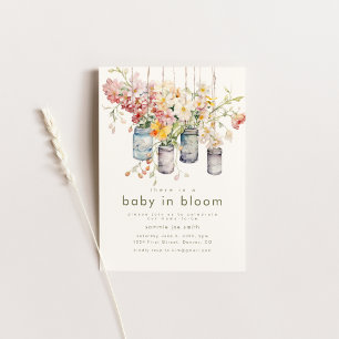 Baby in Bloom Baby Dusche Einladung