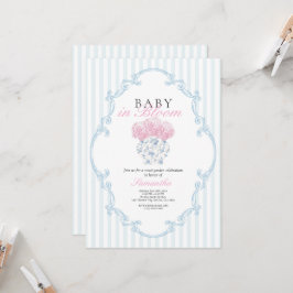 Baby in Bloom Baby Dusche Einladung