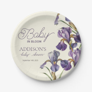 Baby in Bloom Baby Dusche Frühjahrsblüte Pappteller