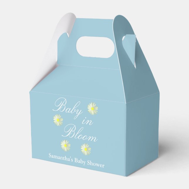 Baby in Bloom Baby Dusche Geschenkschachtel (Vorderseite)
