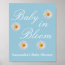 Baby in Bloom Baby Dusche Poster