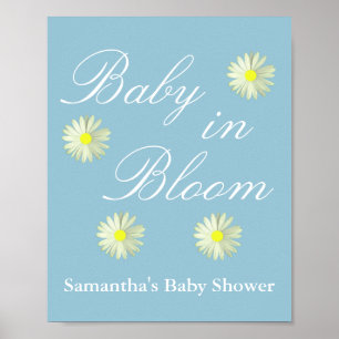 Baby in Bloom Baby Dusche Poster