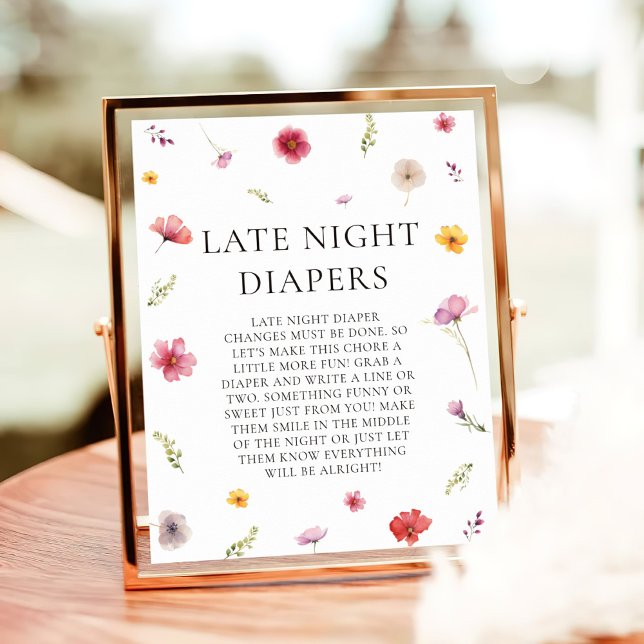 Baby in Bloom Baby Dusche Spate Night Diapers Game Poster (Von Creator hochgeladen)