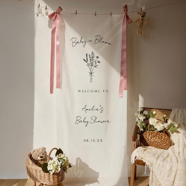 Baby in Bloom baby shower Banner (Von Creator hochgeladen)