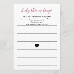 Baby in Bloom Baby Shower Bingo Programm