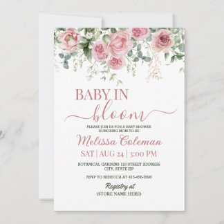  Baby In Bloom Baby Shower  Einladung