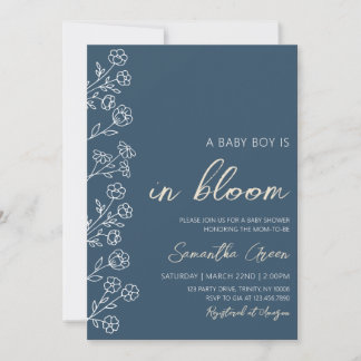 Baby in Bloom Baby Shower Einladung