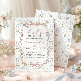 Baby in Bloom Baby Shower Einladung