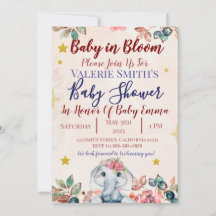 Baby In Bloom Baby Shower Einladungen!