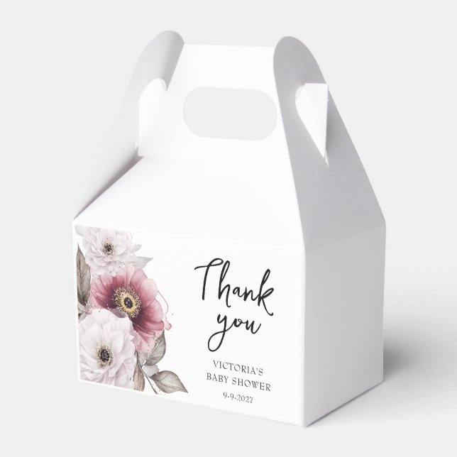 Baby in Bloom Baby Shower Geschenkschachtel (Vorderseite)