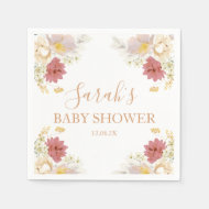 Baby in Bloom Baby Shower Napkins Serviette