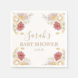Baby in Bloom Baby Shower Napkins Serviette