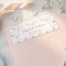 Baby in Bloom Baby Shower Rücksendeadresse