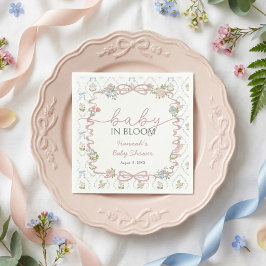 Baby in Bloom Baby Shower Serviette