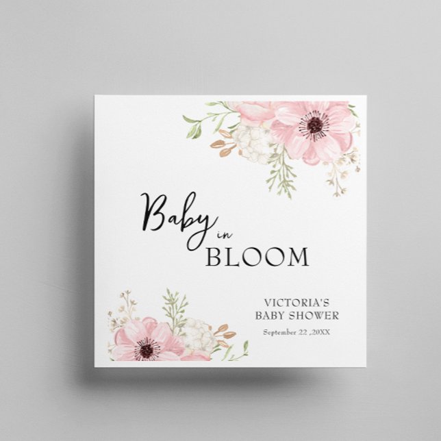 Baby in Bloom Baby Shower Serviette (Von Creator hochgeladen)