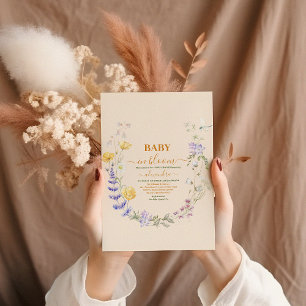 Baby in Bloom Baby Shower Wild Baby Einladung