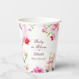 Baby in Bloom Babydusche für eine Papiertasse Pappbecher