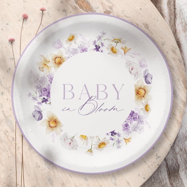 BABY IN BLOOM - BABYDUSCHE PAPPTELLER (Von Creator hochgeladen)