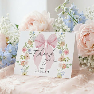 Baby in Bloom Babyparty Dankeskarte