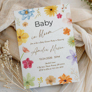 Baby in Bloom Babyparty Einladung