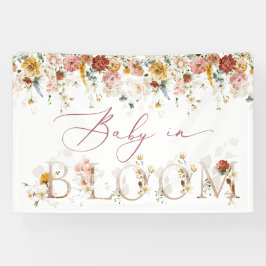 Baby in Bloom Backdrop Banner