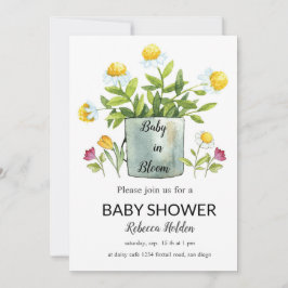 Baby in Bloom - Bloral Baby Dusche Einladung