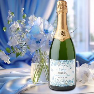 Baby in Bloom Blue Floral Baby Dusche