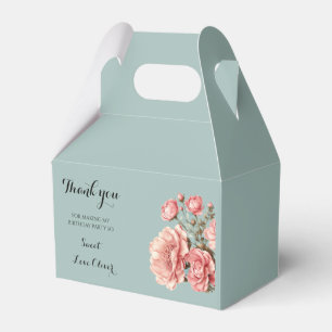 Baby in Bloom Blume Rose Rosa Kinderdusche Geschenkschachtel