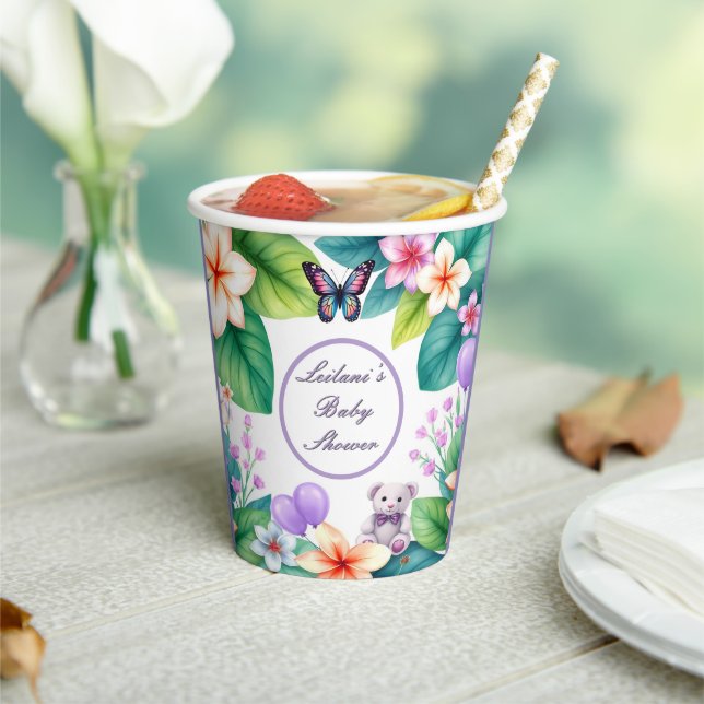 Baby in Bloom Blumendusche unisex Pappbecher (In Situ)