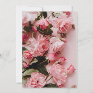 Baby in Bloom Blütenpinke Mädchendusche Einladung