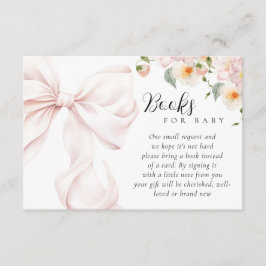 Baby in Bloom Bow Baby Showbücher für Baby Begleitkarte