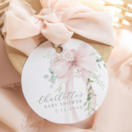 Baby in bloom Bow baby Shower Thank you Geschenkanhänger