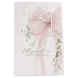 Baby in bloom Bow baby Shower Thank you Mittlere Geschenktüte