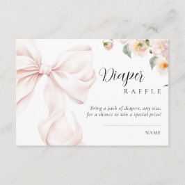 Baby in Bloom Bow Babydusche Windelwanne Begleitkarte