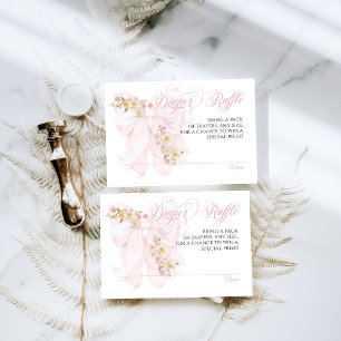 Baby in Bloom Bow Spring Garden Girl Baby Dusche Begleitkarte