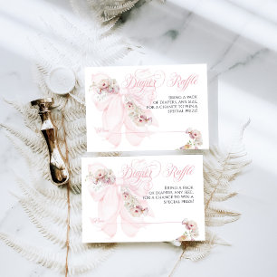 Baby in Bloom Bow Spring Garden Girl Baby Dusche Begleitkarte