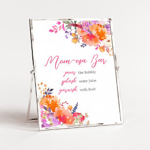 Baby in Bloom Bright Bloral Mama Osa Bar Poster