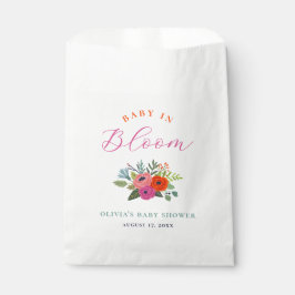 Baby in Bloom Bright Floral Baby Dusche Geschenktütchen