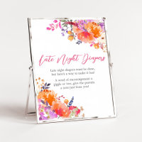 Baby in Bloom Bright Floral Spate Night Diapers