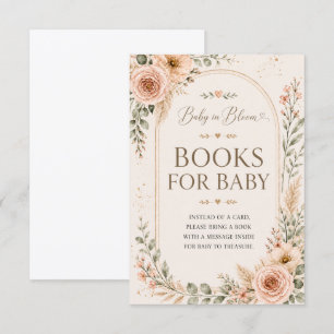 Baby in Bloom Bücher für Baby-Einlagekarte Dankeskarte